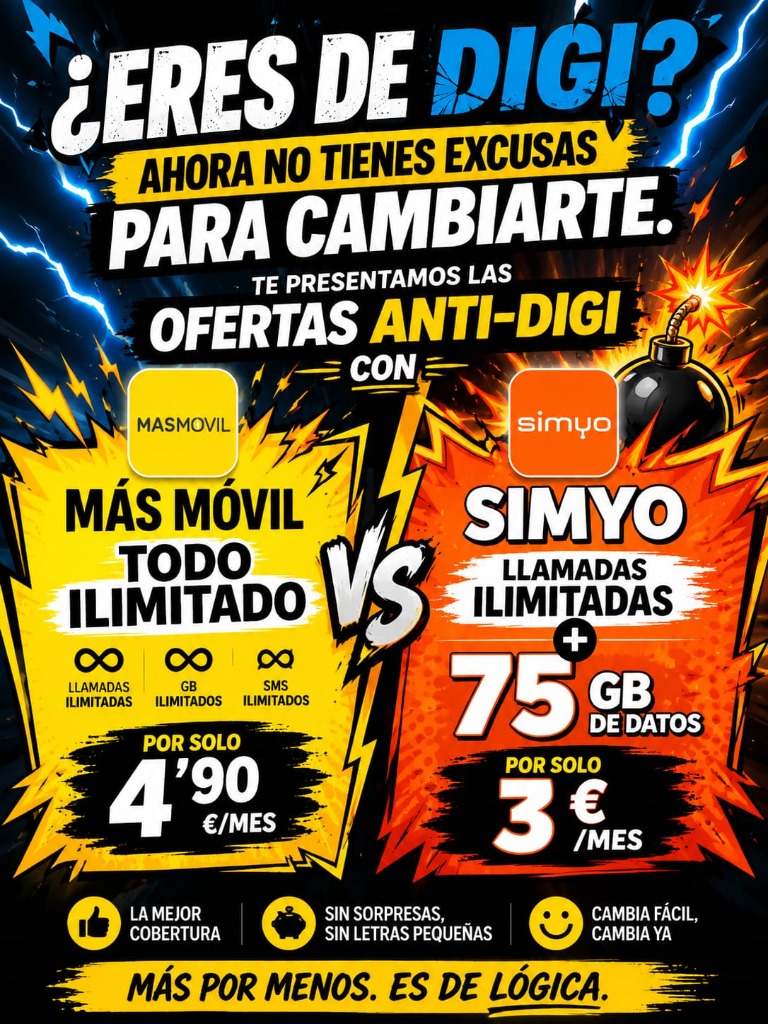 Folleto Promocional MásMóvil y Simyo